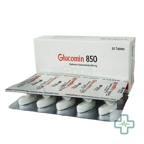 Glucomin 850 850 mg Tablet — Metformin Hydrochloride