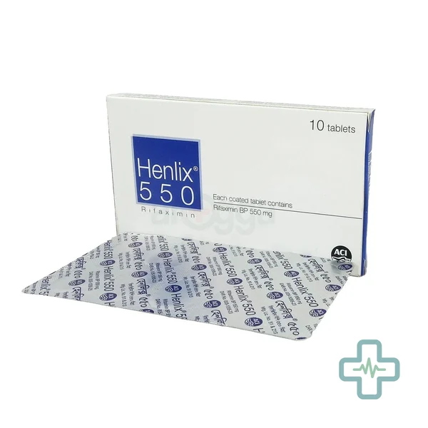 Henlix 550 550 mg Tablet — Rifaximin