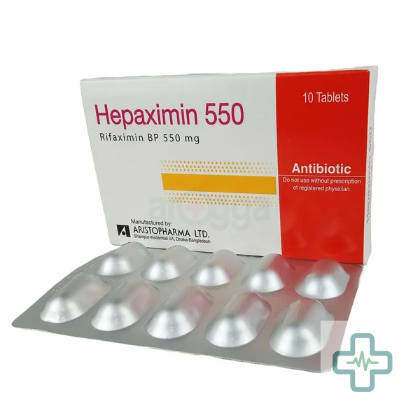 Hepaximin 550 550 mg Tablet — Rifaximin