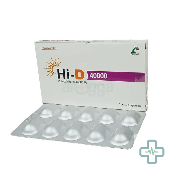 Hi-D 40000 40000 iu Capsule — Cholecalciferol (Vitamin D3)