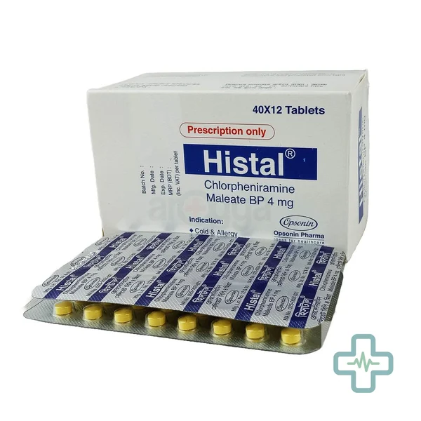 Histal 4 mg Tablet — Chlorpheniramine Maleate