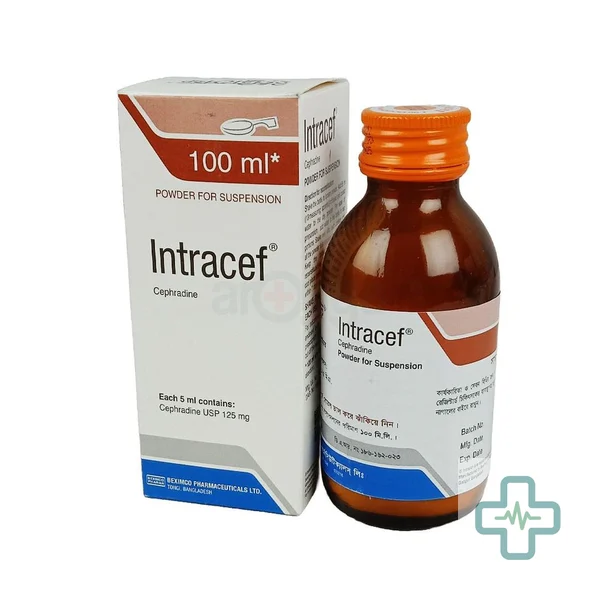 Intracef 125 mg/5 ml Powder For Suspension — Cephradine