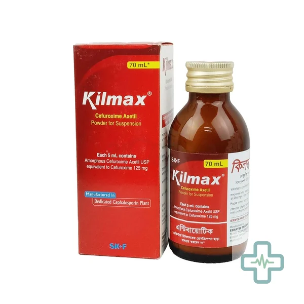 Kilmax 125 mg/5 ml Powder For Suspension — Cefuroxime