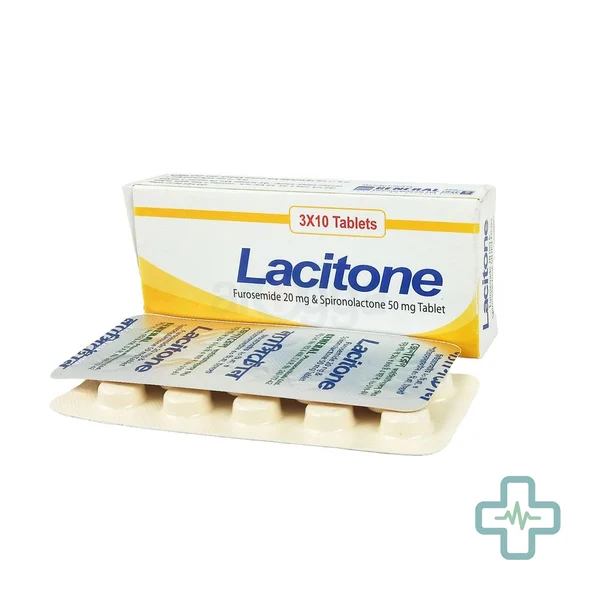 Lacitone 20 mg + 50 mg Tablet — Frusemide + Spironolactone