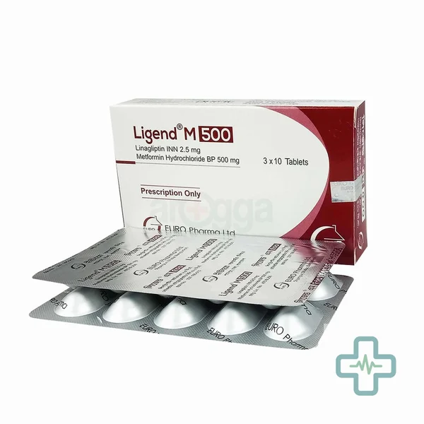 Ligend M 500 2.5 mg + 500 mg Tablet — Linagliptin + Metformin Hydrochloride