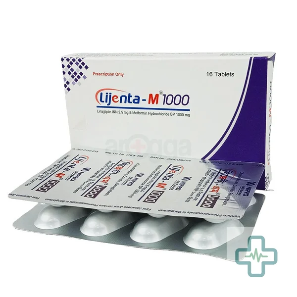 Lijenta-M 1000 2.5 mg + 1000 mg Tablet — Linagliptin + Metformin Hydrochloride