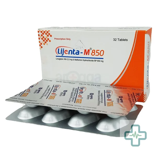 Lijenta-M 850 2.5 mg + 850 mg Tablet — Linagliptin + Metformin Hydrochloride
