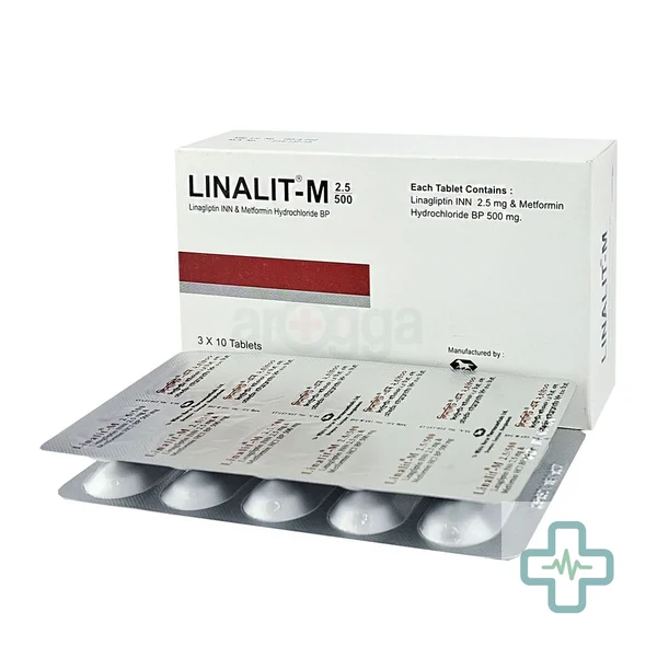 LINALIT M 2.5 mg + 500 mg Tablet — Linagliptin + Metformin Hydrochloride