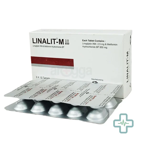 LINALIT M 2.5 mg + 850 mg Tablet — Linagliptin + Metformin Hydrochloride