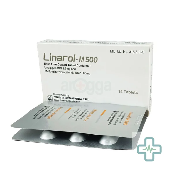 Linarol-M 500 2.5 mg + 500 mg Tablet — Linagliptin + Metformin Hydrochloride