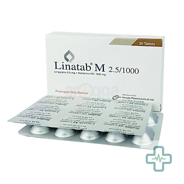 Linatab M 2.5/1000 2.5 mg + 1000 mg Tablet — Linagliptin + Metformin Hydrochloride