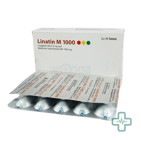 Linatin M 1000 2.5 mg + 1000 mg Tablet — Linagliptin + Metformin Hydrochloride