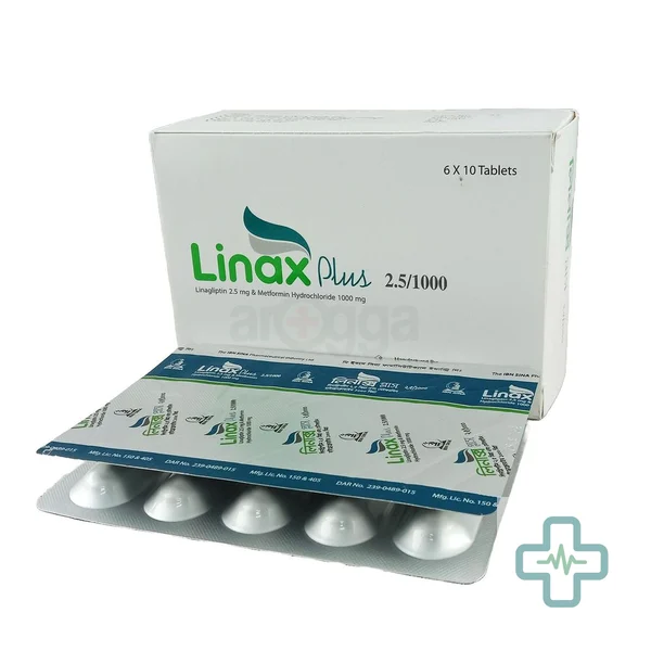 Linax Plus 2.5/1000 2.5 mg + 1000 mg Tablet — Linagliptin + Metformin Hydrochloride