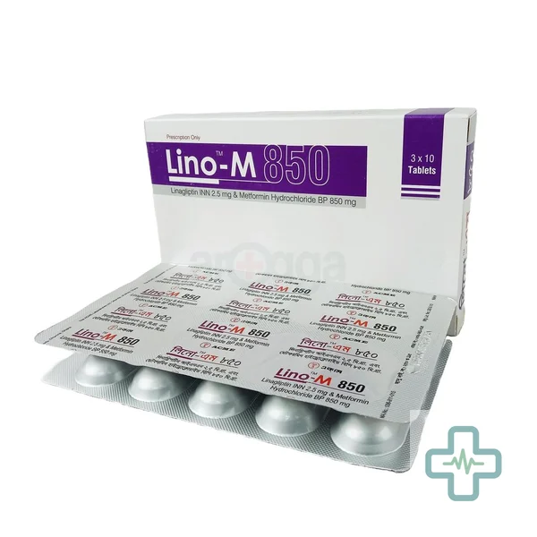 Lino-M 850 2.5 mg + 850 mg Tablet — Linagliptin + Metformin Hydrochloride