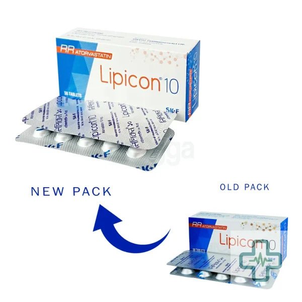 Lipicon 10 10 mg Tablet — Atorvastatin