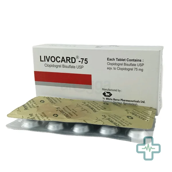 Livocard 75 mg Tablet — Clopidogrel
