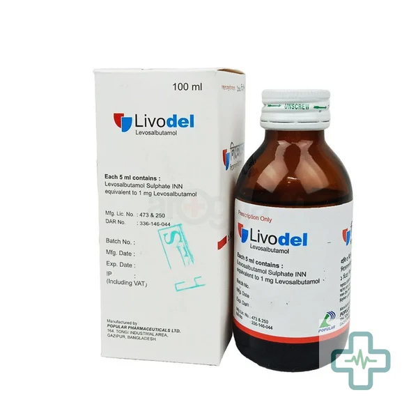 Livodel 1 mg/5 ml Syrup — Levosalbutamol