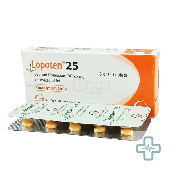 Lopoten 25 mg Tablet — Losartan Potassium