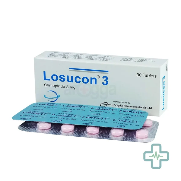 Losucon 3 mg Tablet — Glimepiride