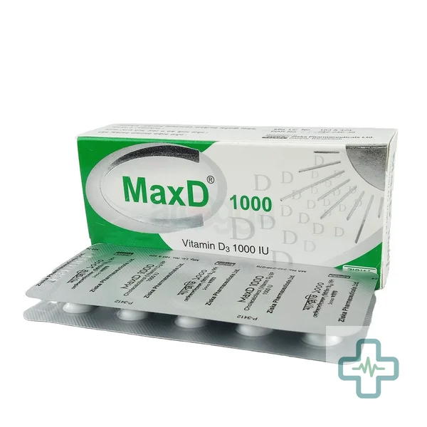 MaxD 1000 iu Tablet — Cholecalciferol (Vitamin D3)