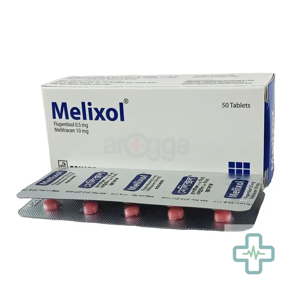 Melixol 500 mcg + 10 mg Tablet — Flupentixol + Melitracen