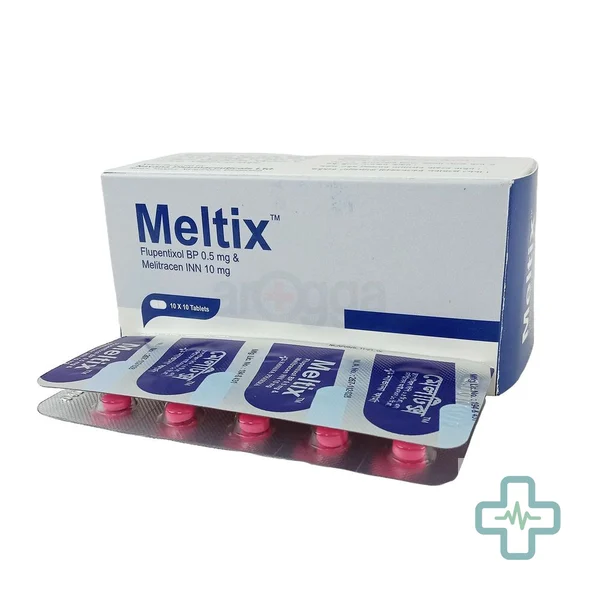 Meltix 500 mcg + 10 mg Tablet — Flupentixol + Melitracen