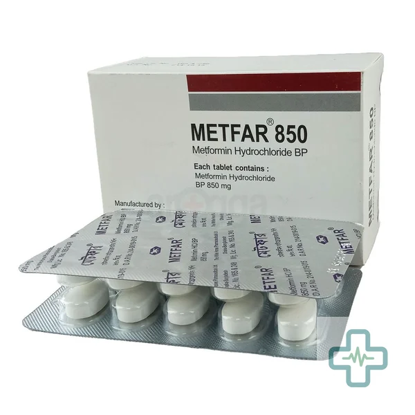 Metfar 850 mg Tablet — Metformin Hydrochloride