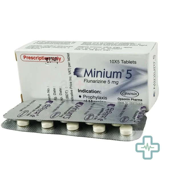 Minium 5 5 mg Tablet — Flunarizine