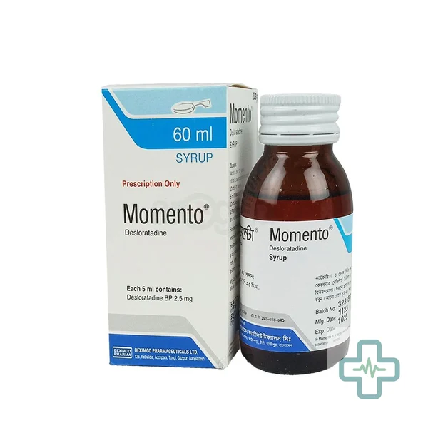 Momento 2.5 mg/5 ml Syrup — Desloratadine