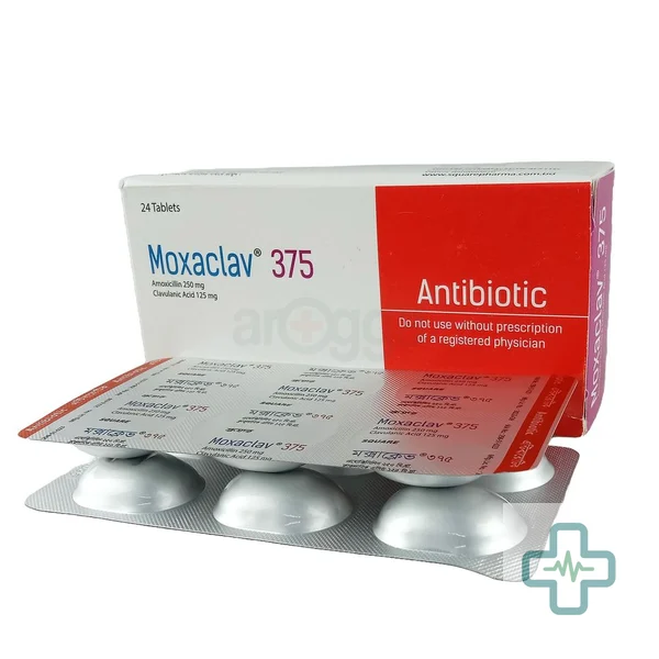 Moxaclav 250 mg + 125 mg Tablet — Amoxicillin + Clavulanic Acid