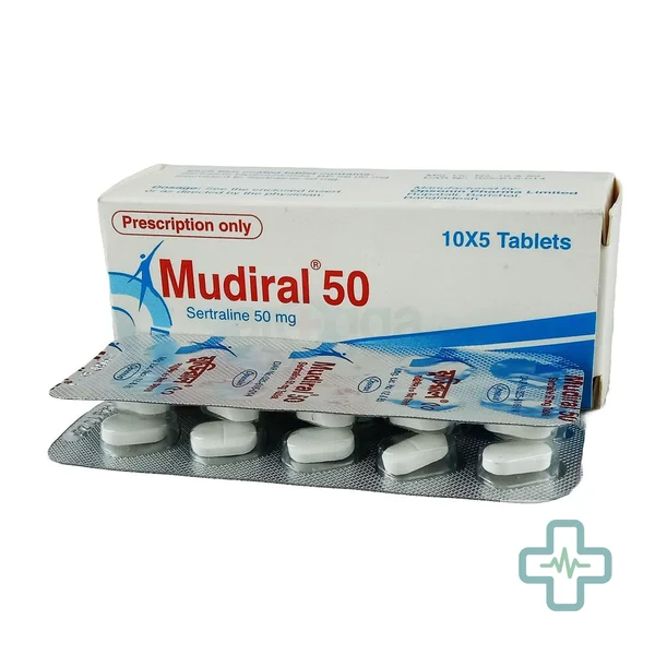 Mudiral 50 mg Tablet — Sertraline