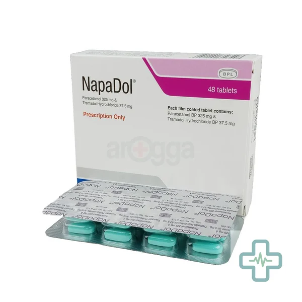 Napadol 325 mg + 37.5 mg Tablet — Paracetamol + Tramadol Hydrochloride