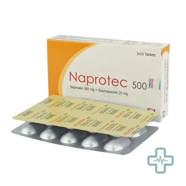 Naprotec 500 20 mg + 500 mg Tablet — Esomeprazole + Naproxen
