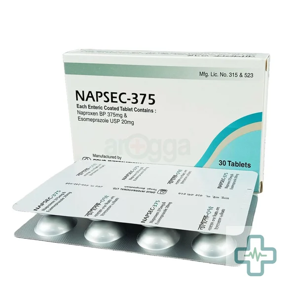 Napsec 20 mg + 375 mg Tablet — Esomeprazole + Naproxen