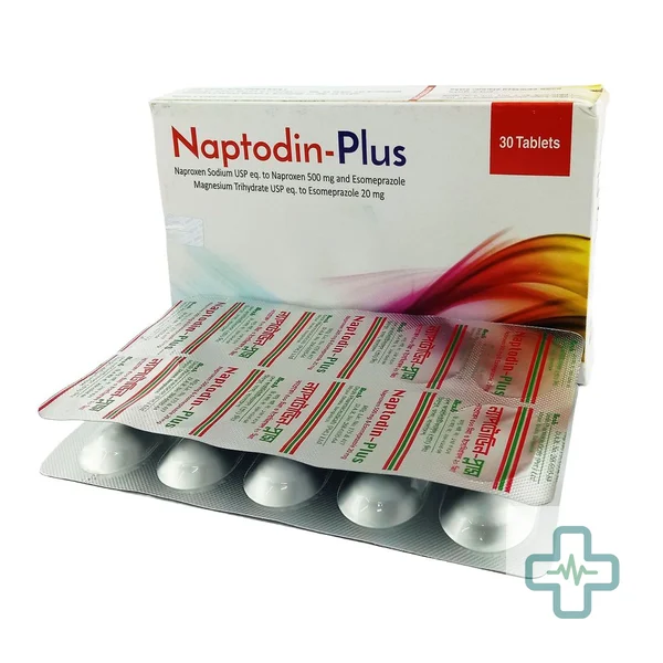 Naptodin Plus 20 mg + 500 mg Tablet — Esomeprazole + Naproxen