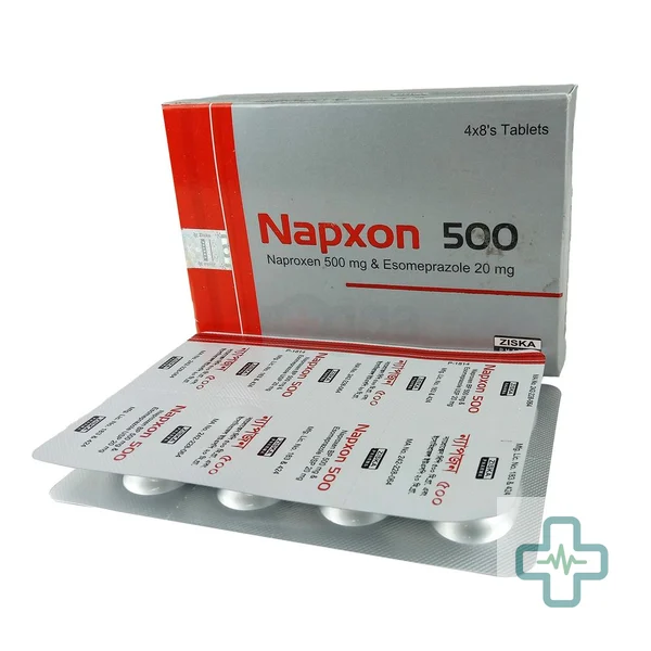 Napxon 20 mg + 500 mg Tablet — Esomeprazole + Naproxen