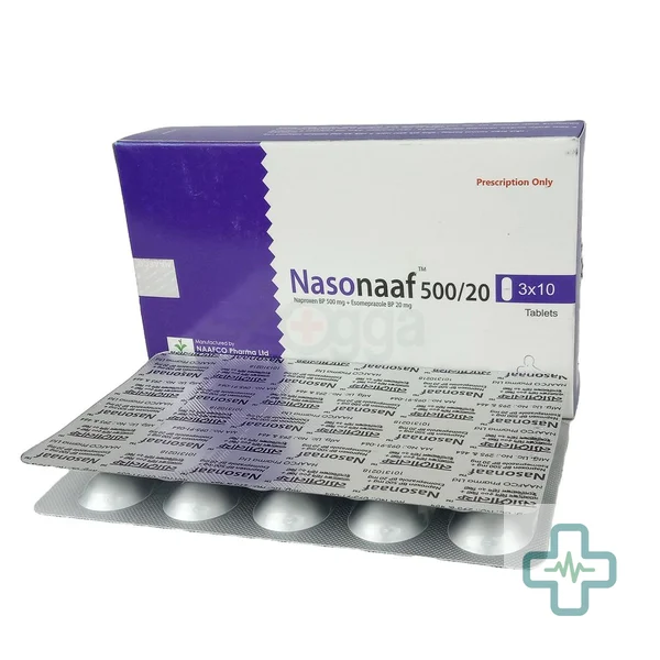 Nasonaaf 500 20 mg + 500 mg Tablet — Esomeprazole + Naproxen