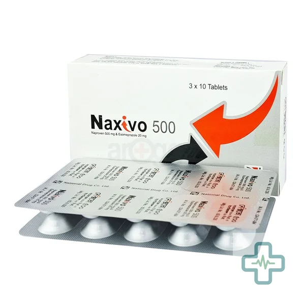 Naxivo 500 20 mg + 500 mg Tablet — Esomeprazole + Naproxen