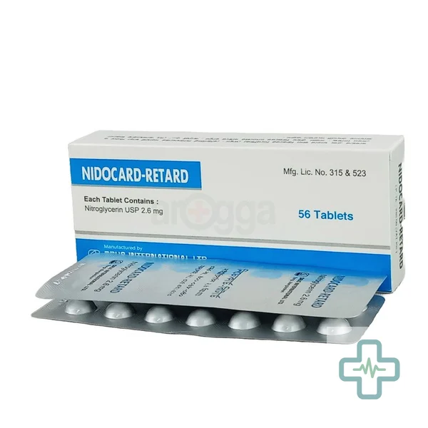 Nidocard Retard 2.6 mg Tablet — Glyceryl Trinitrate (GTN / Nitroglycerin)