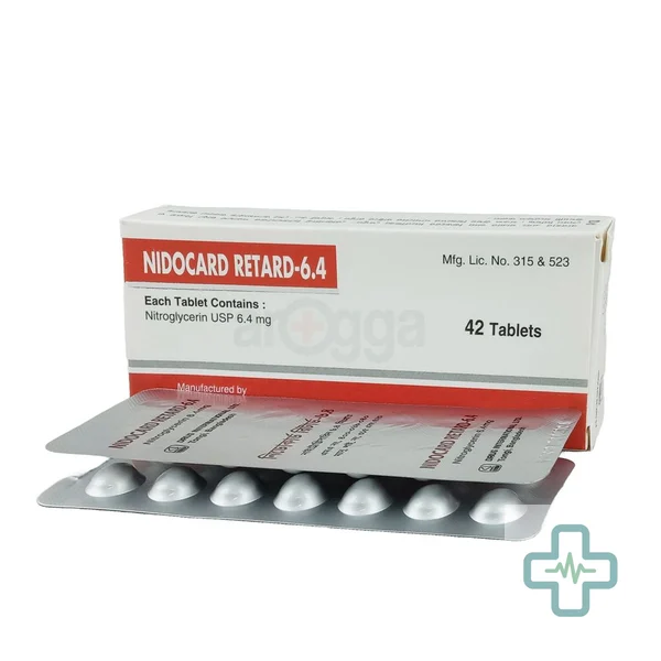 Nidocard Retard 6.4 6.4 mg Tablet — Glyceryl Trinitrate (GTN / Nitroglycerin)