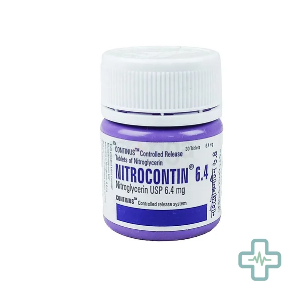 Nitrocontin 6.4 6.4 mg Tablet — Glyceryl Trinitrate (GTN / Nitroglycerin)