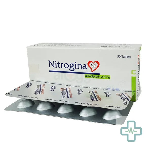 Nitrogina SR 2.6 mg Tablet — Glyceryl Trinitrate (GTN / Nitroglycerin)