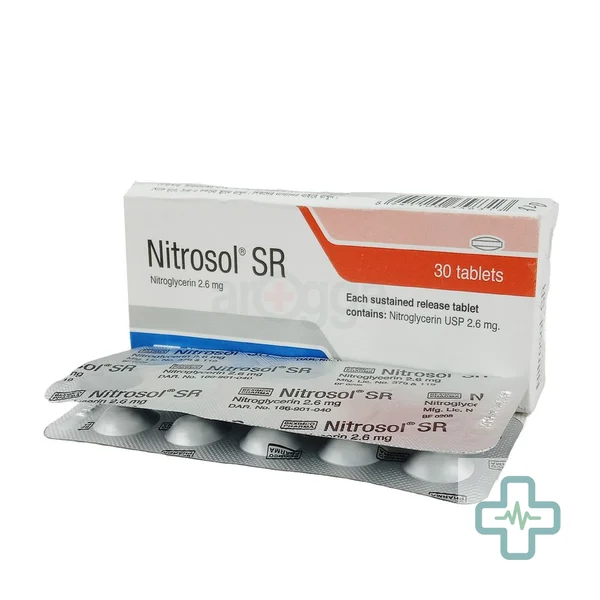 Nitrosol SR 2.6 mg Tablet — Glyceryl Trinitrate (GTN / Nitroglycerin)