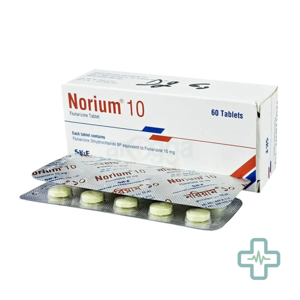 Norium 10 mg Tablet — Flunarizine