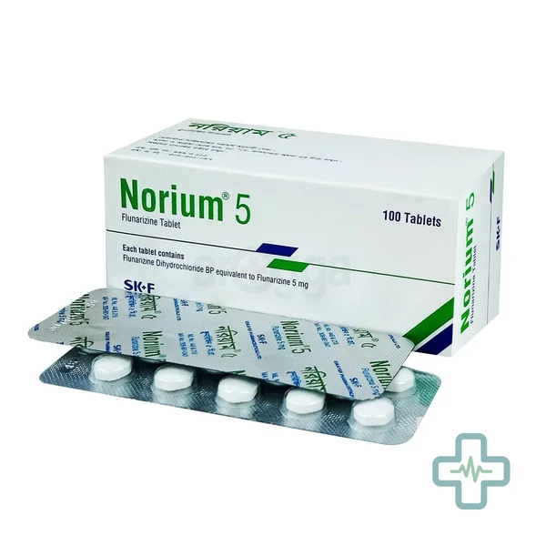 Norium 5 5 mg Tablet — Flunarizine