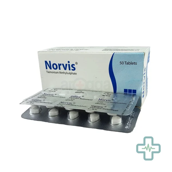 Norvis 50 mg Tablet — Tiemonium Methylsulphate
