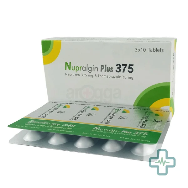 Nupralgin Plus 375 20 mg + 375 mg Tablet — Esomeprazole + Naproxen