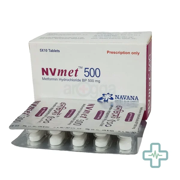 NV-Met 500 mg Tablet — Metformin Hydrochloride
