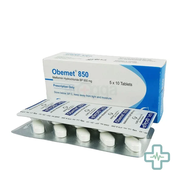 Obemet 850 mg Tablet — Metformin Hydrochloride