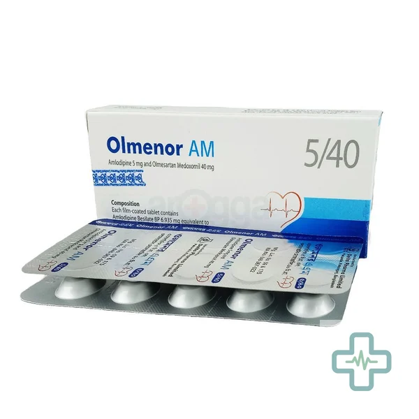 Olmenor AM 5/40 5 mg + 40 mg Tablet — Amlodipine + Olmesartan Medoxomil